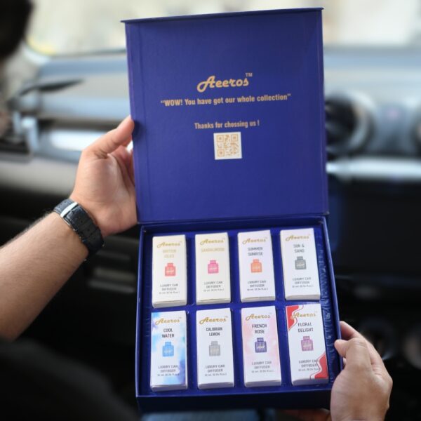 Aeeros Set of 8 Long-Lasting Car Perfumes Combo - Image 3